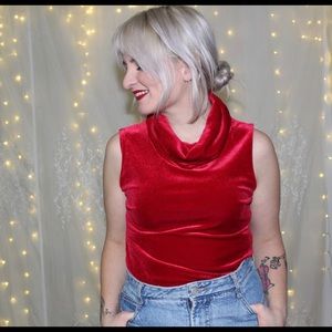 Vintage 90’s Crushed Velvet turtle neck